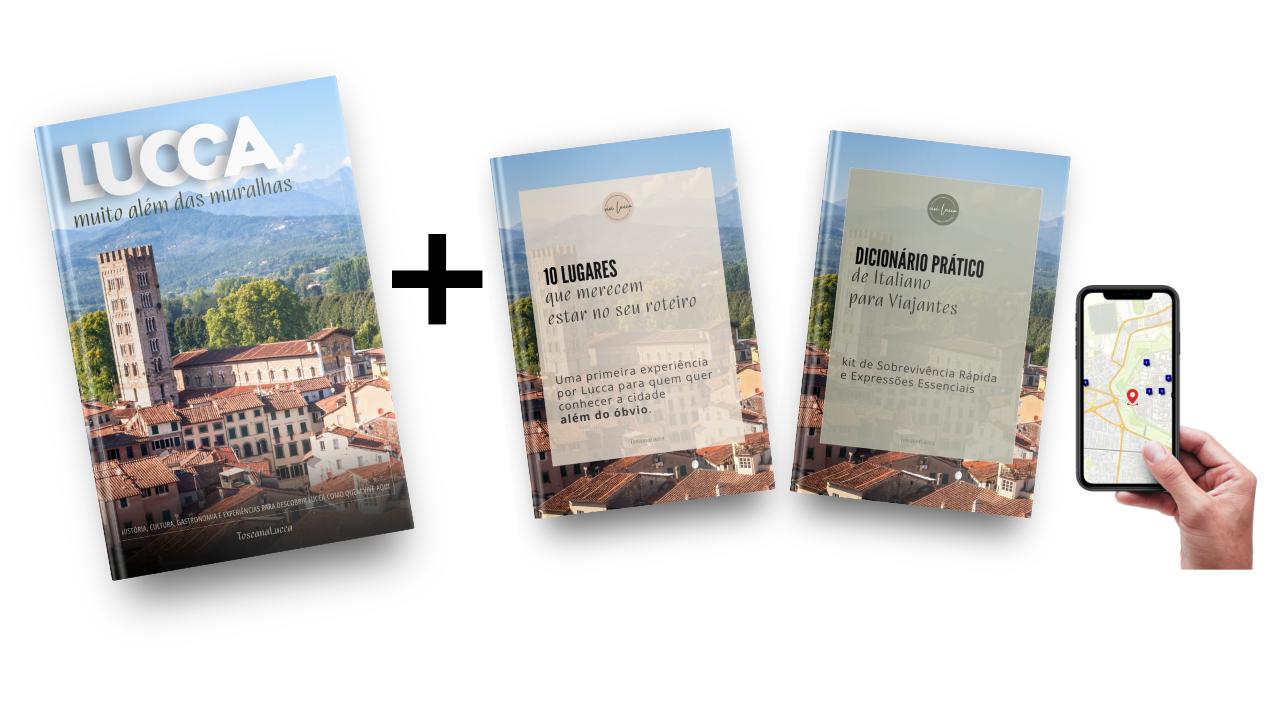Plano Completo com bonus para comprar Ebook Lucca muito além das muralhas.
