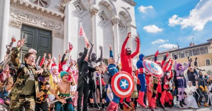 Imagem de pessoas no Lucca Comics & Games